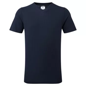 Portwest B197 V-nyakú pamut póló Navy - S
