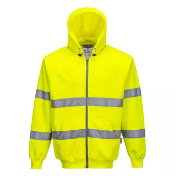 Portwest B305 Hi-Vis zippzáros pulóver Sárga - XS