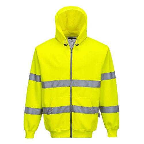 Portwest B305 Hi-Vis zippzáros pulóver Sárga - XS