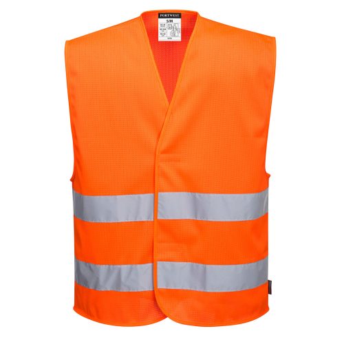 Portwest C374 MeshAir Hi-Vis kéttónusú mellény Narancs - S/M