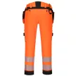 Portwest DX442 DX4 Hi-Vis nadrág lezippzározható lengőzsebbel Narancs/Fekete - 28