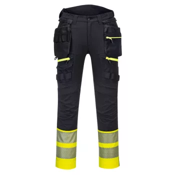   Portwest DX445 DX4 Hi-Vis levehető holster zsebes Class 1 nadrág Sárga/Fekete - 28