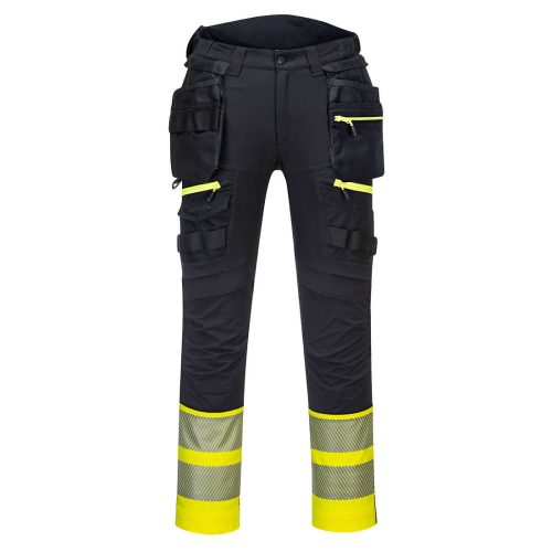 Portwest DX445 DX4 Hi-Vis levehető holster zsebes Class 1 nadrág Sárga / Fekete - 28