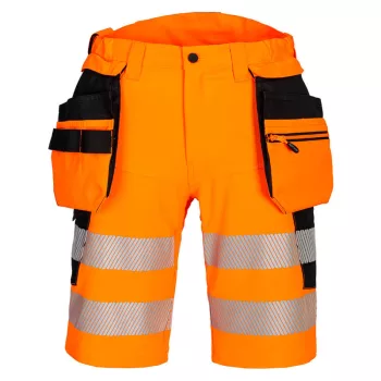   Portwest DX446 DX4 Hi-Vis Holster rövidnadrág Narancs/Fekete - 30