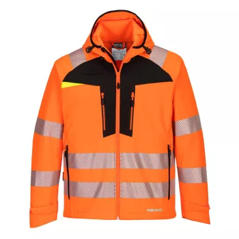 Portwest DX475 DX4 Hi-Vis Softshell (3L) Narancs/Fekete - S