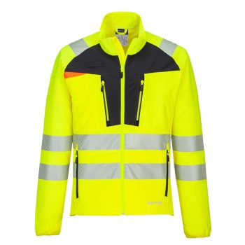 Portwest DX481 DX4 Hi-Vis Zip Base felső Sárga/Fekete - S
