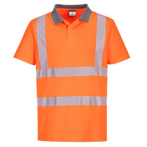 Portwest EC10 Eco Hi-Vis S/S póló (6-os csomag) Narancs - S