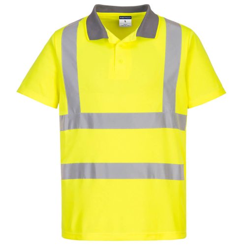 Portwest EC10 Eco Hi-Vis S/S póló (6-os csomag) Sárga - S