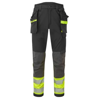  Portwest EV442 EV4 Hi-Vis Stretch Class 1 Holster lengőzsebes nadrág Sárga/Fekete - 28