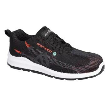  Portwest FC06 Eco Fly Composite Trainer S1PS SR FO Fekete/Piros - 36