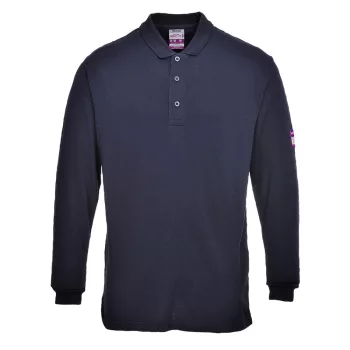   Portwest FR10 Lángálló antisztatikus hosszú ujjú póló Navy - XS