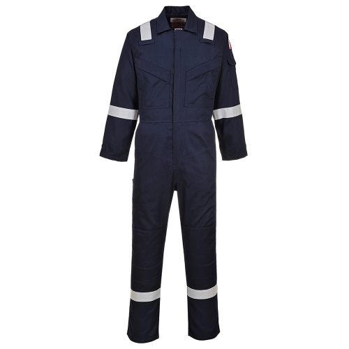 Portwest FR21 Szuper könnyített lángálló overál, 210g Navy - XXL