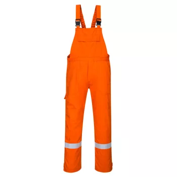 Portwest FR27 Bizflame Plus kantáros nadrág Narancs - S