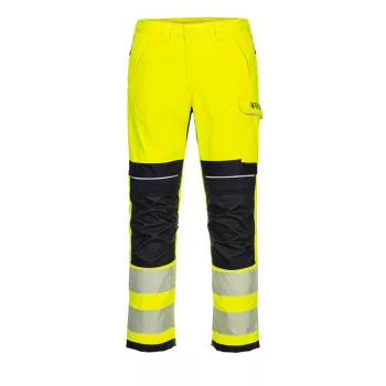  Portwest FR406 PW3 FR Hi-Vis Work lángálló nadrág Sárga/Fekete - 28