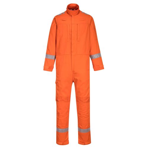 Portwest FR502 Bizflame Plus Lightweight Stretch lángálló overál Narancs - S