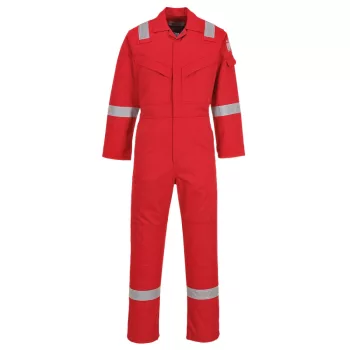   Portwest FR50 Lángálló, antisztatikus overál, 350g Piros - XS