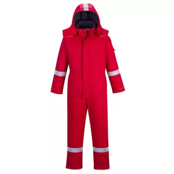   Portwest FR53 FR Anti-Static lángálló téli overál Piros - S