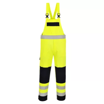 Portwest FR63 HiVis Multi-Norm mellesnadrág Sárga/Navy - S