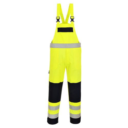 Portwest FR63 HiVis Multi-Norm mellesnadrág Sárga / Navy - S