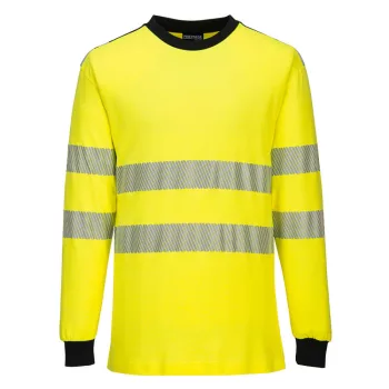   Portwest FR701 WX3 Lángálló Hi-Vis póló Sárga/Fekete - S