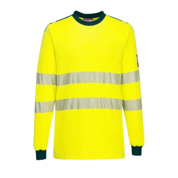 Portwest FR701 WX3 Lángálló Hi-Vis póló Sárga/Navy - S