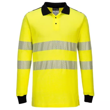   Portwest FR702 WX3 Lángálló Hi-Vis pólóing Sárga/Fekete - S