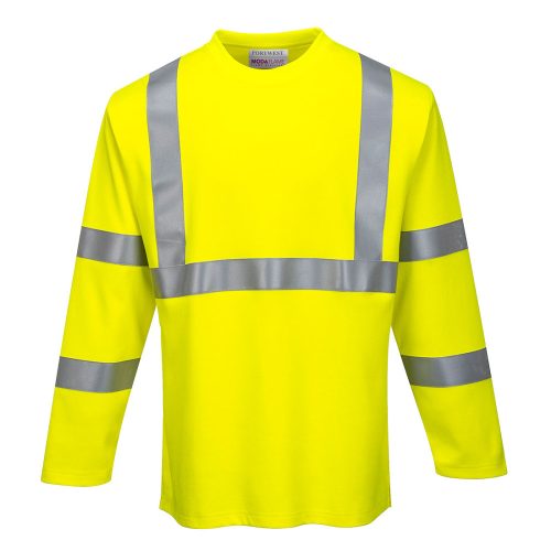 Portwest FR96 FR Hi-Vis hosszú ujjú pólóing Sárga - S