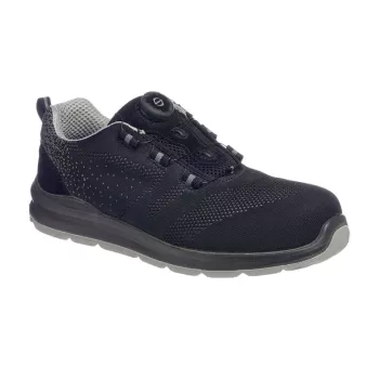   Portwest FT08 Compositelite Wire Lace Biztonsági Trainer S1P Fekete/Szürke - 36