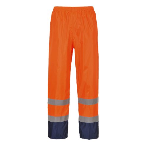 Portwest H444 Hi-Vis Classic Contrast esőnadrág Narancs / Navy - S