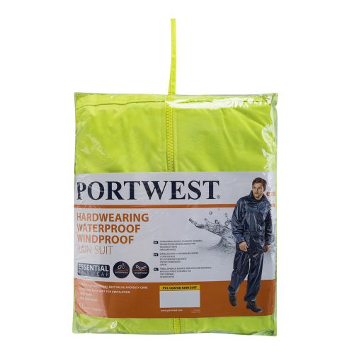 Portwest L440 Essentials esőruha (2 részes öltöny) Sárga - XS