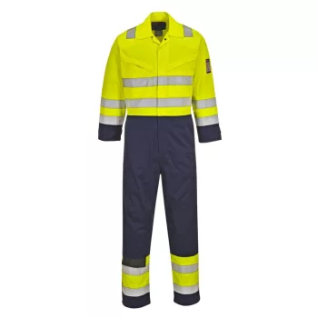 Portwest MV28 Hi-Vis Modaflame overál Sárga/Navy - L