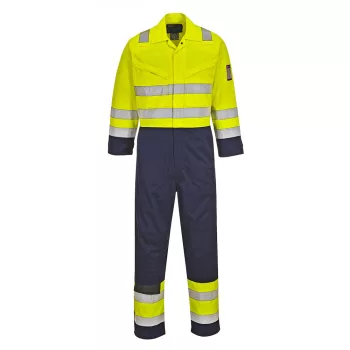 Portwest MV28 Hi-Vis Modaflame overál Sárga/Navy - XXL