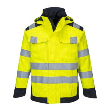   Portwest MV70 Modaflame Rain Multi Norm Arc kabát Sárga/Navy - S