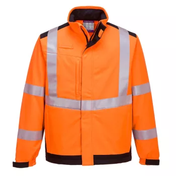   Portwest MV72 Modaflame Multi Norm Arc Softshell kabát Narancs/Navy - S