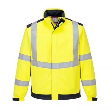   Portwest MV72 Modaflame Multi Norm Arc Softshell kabát Sárga/Navy - S