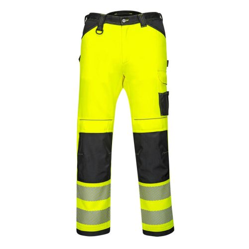 Portwest PW303 PW3 Hi-Vis könnyű stretch nadrág Sárga / Fekete - 28