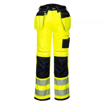   Portwest PW306 PW3 Hi-Vis Stretch Holster nadrág Sárga/Fekete - 28