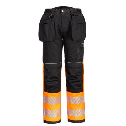 Portwest PW307 PW3 Hi-Vis Class 1 Holster nadrág Narancs / Fekete - 28