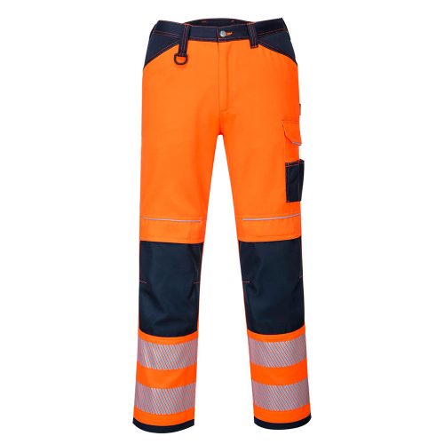 Portwest PW340 PW3 Hi-Vis nadrág Narancs / Navy - 30