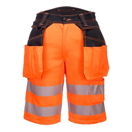 Portwest PW343 PW3 Hi-Vis Holster rövidnadrág Narancs / Fekete - 30