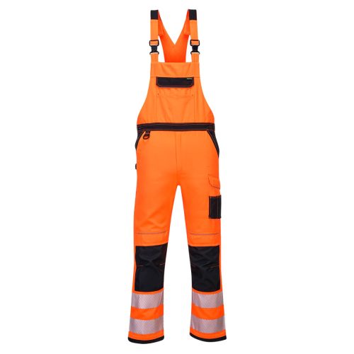 Portwest PW344 PW3 Hi-Vis kantáros nadrág Narancs / Fekete - S