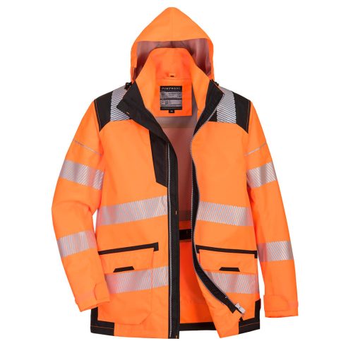 Portwest PW367 PW3 Hi-Vis 5-in-1 kabát Narancs / Fekete - S