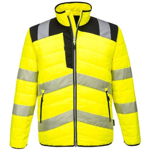 Portwest PW371 PW3 Hi-Vis Baffle kabát Sárga / Fekete - S