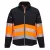 Portwest PW375 PW3 Hi-Vis Class 1 Softshell kabát (3L) Fekete/Narancs - S