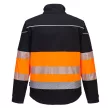Portwest PW375 PW3 Hi-Vis Class 1 Softshell kabát (3L) Fekete/Narancs - S