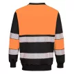 Portwest PW376 PW3 Hi-Vis Class 1 pulóver Narancs/Fekete - S