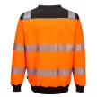 Portwest PW379 PW3 Hi-Vis környakú pulóver Narancs/Fekete - S
