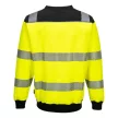 Portwest PW379 PW3 Hi-Vis környakú pulóver Sárga/Fekete - S