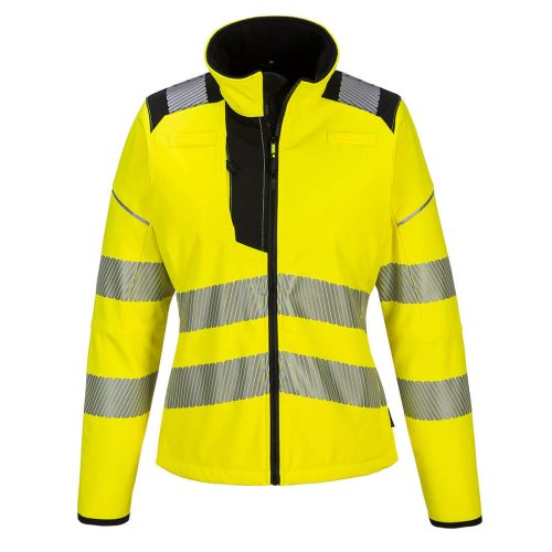 Portwest PW381 PW3 Hi-Vis női Softshell Sárga / Fekete - XS