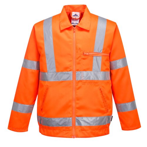 Portwest RT40 Hi-Vis polipamut bomber dzseki Narancs - S